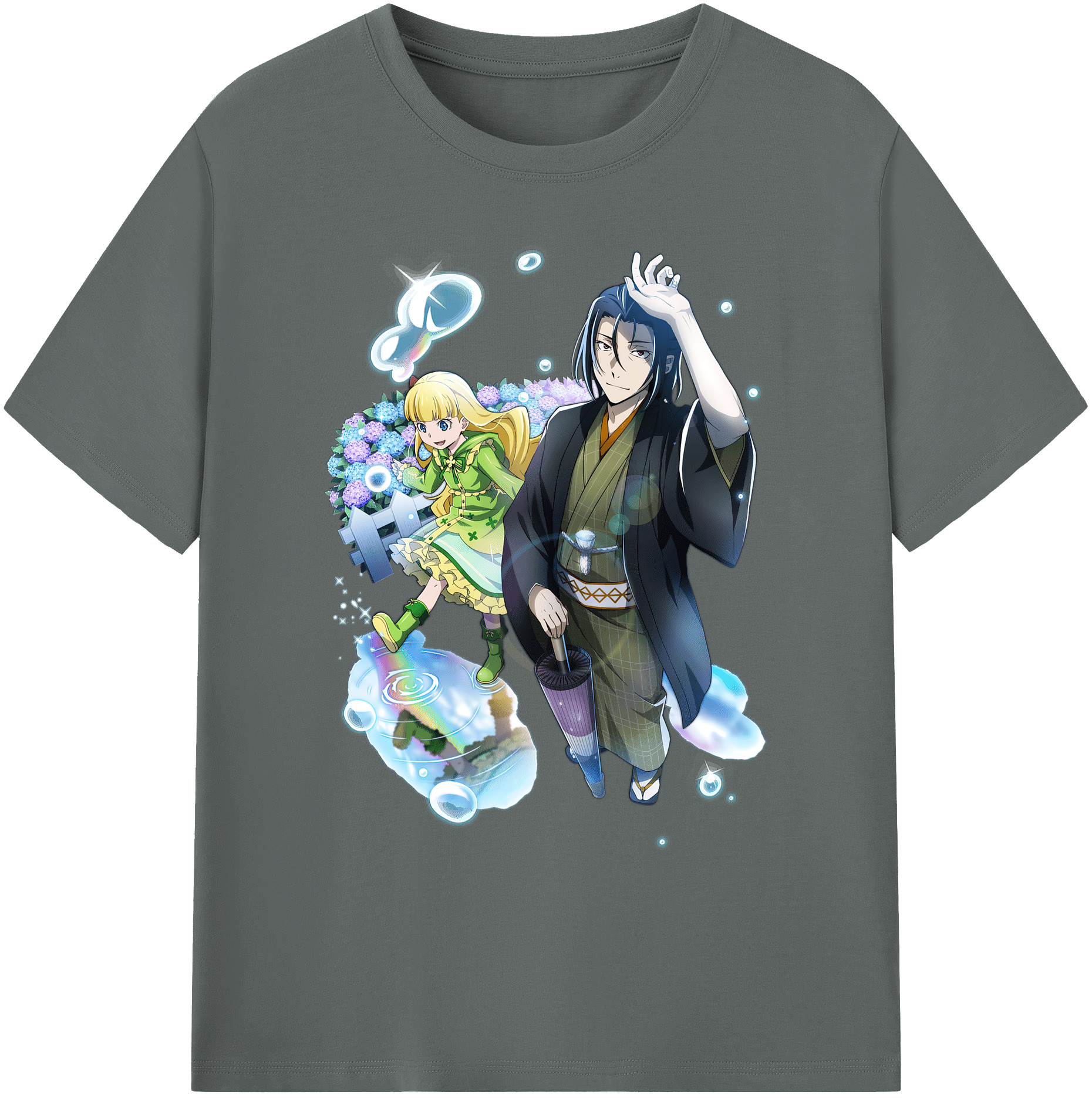 （画像用） 文豪ストレイドッグス Bungo Stray Dogs 綿100％ メンズ半袖Tシャツ｜肌触りやわらか＆通気性